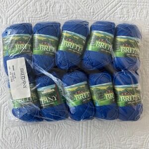 Brunswick Brittany Superwash Merino Wool Yarn Cobalt Blue 8615 Lot of 10 1000yds